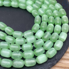 Селенит зеленый (тонированный) бочонок 12 мм Селенит зеленый (тонированный) бочонок 12 мм