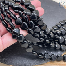 Сердца Агат черный 10х10 мм