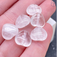 Сердца Горный хрусталь 12х12 мм штучно