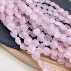 Сердца Розовый кварц 12 мм