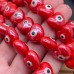 Сердце глаз керамика, цвет красный 14 мм 
