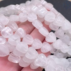 Сердце горный хрусталь №1 10 мм