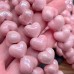 Сердце керамика №1, цвет светло-розовый 11 мм