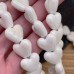 Сердце керамика, цвет белый 13 мм штучно