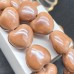 Сердце керамика, цвет коричневый №1 15 мм штучно
