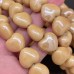 Сердце керамика, цвет коричневый 15 мм
