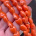 Сердце керамика, цвет оранжевый 10 мм штучно