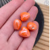 Сердце керамика цвет оранжевый 10 мм штучно
