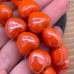 Сердце, керамика, цвет оранжевый 15 мм штучно