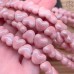 Сердце керамика, цвет светло-розовый 11 мм 