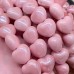 Сердце керамика, цвет светло-розовый 15 мм