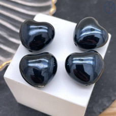 Сердце керамика цвет темно-синий 15 мм штучно