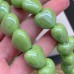 Сердце керамика, цвет зеленый №1 15 мм штучно
