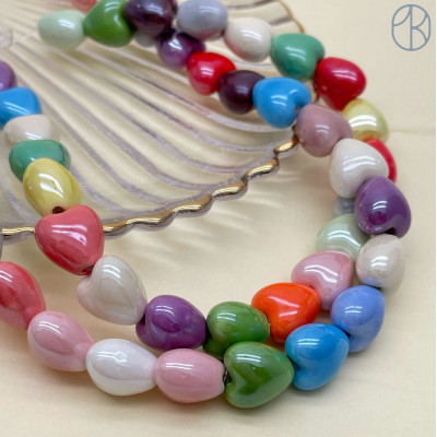 Сердце керамика микс 12 мм