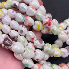 Сердце керамика микс цветной 12 мм