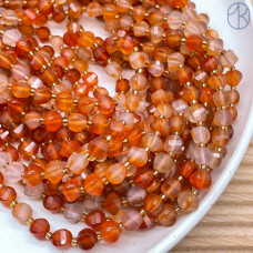 Сердолик крученая огранка 8 мм