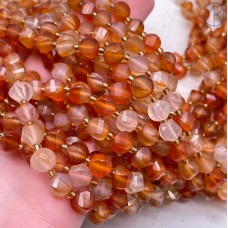 Сердолик крученая огранка 8 мм