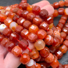 Сердолик куб огранка 9 мм