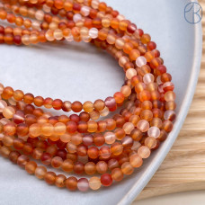 Сердолик матовый 4 мм