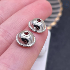 Шапочка, цвет серебро 10 мм 