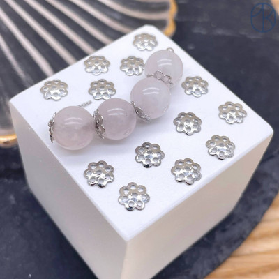 Шапочка, цвет серебро 4 мм