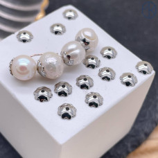 Шапочка, цвет серебро 5 мм 