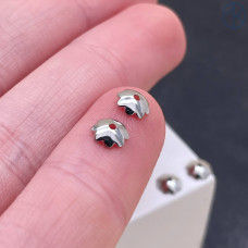 Шапочка, цвет серебро 5 мм 