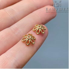 Шапочка, цвет золото 10 мм