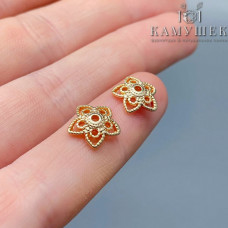 Шапочка, цвет золото 10 мм