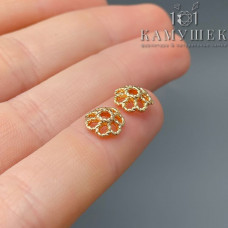 Шапочка, цвет золото 8 мм