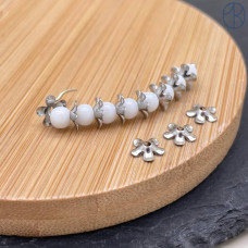 Шапочка сталь 6 мм, цвет серебро 