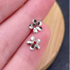 Шапочка сталь 6 мм, цвет серебро 