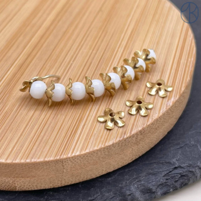 Шапочка сталь 6 мм, цвет золото 18К