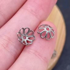 Шапочка сталь 8 мм, цвет серебро