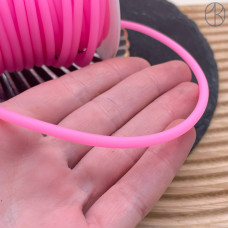 Шнур каучуковый розовый 4 мм