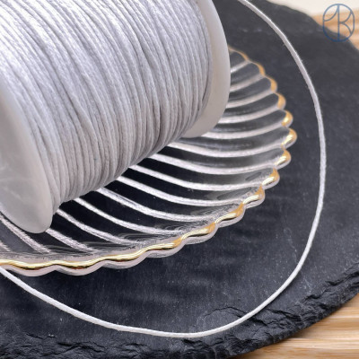 Шнур вощеный белый 1 мм