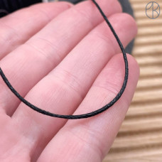 Шнур вощеный черный 1 мм