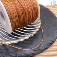 Шнур вощеный коричневый 1 мм