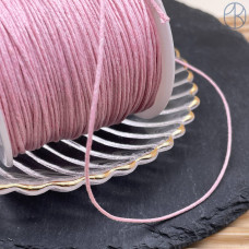 Шнур вощеный розовый 1 мм