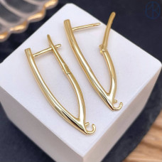 Швензы № 63 люкс, цвет золото 34х12 мм 