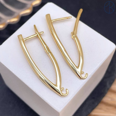 Швензы № 63 люкс, цвет золото 34х12 мм 