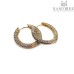 Швензы конго цирконы люкс, цвет золото 18 мм