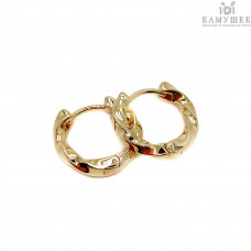 Швензы конго спираль люкс, цвет серебро 17,5 мм