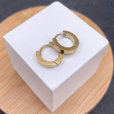 Швензы конго сталь №1, цвет золото 14К 14 мм