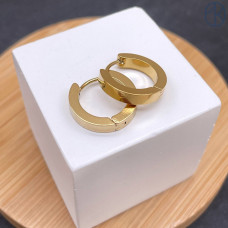 Швензы конго сталь №1, цвет золото 14К 16 мм