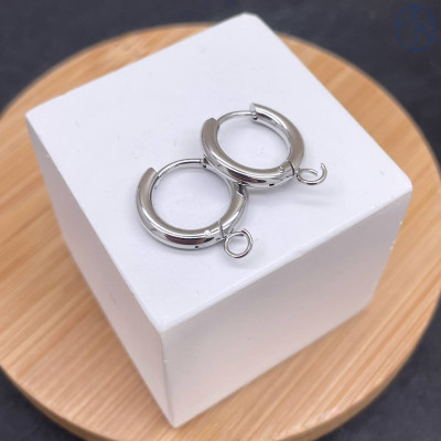 Швензы конго сталь №2, цвет серебро 15 мм