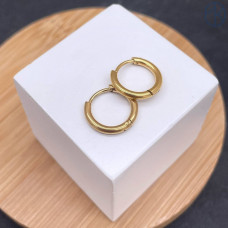 Швензы конго сталь, цвет золото 18К 15 мм