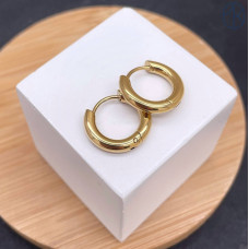 Швензы конго сталь, цвет золото 18К 16 мм