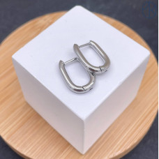 Швензы конго сталь овал №1, цвет серебро 16х12 мм Швензы конго сталь овал №1, цвет серебро 16х12 мм