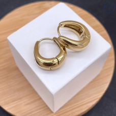 Швензы конго сталь овал №2, цвет золото 14К 18х16 мм Швензы конго сталь овал №2, цвет золото 14К 18х16 мм